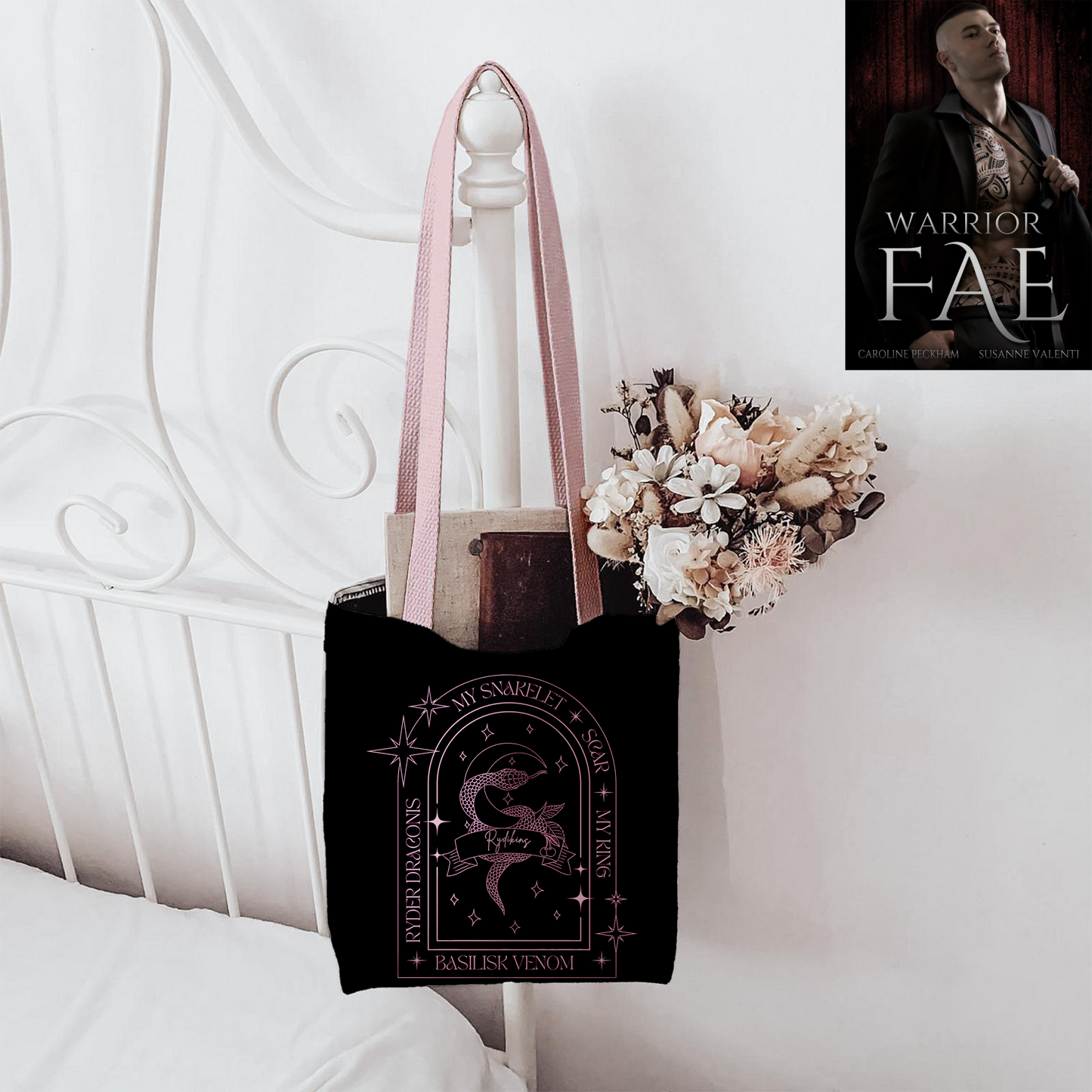 A2 Rydikins Collection Pink Canvas Tote Bag